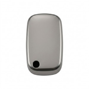 Renault Fluence Uyumlu Silikon Oto Anahtar Kumanda Kabı Kılıf Gri