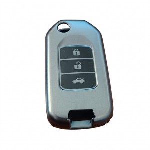 Honda Fc5/H-RV/C-RV Uyumlu Silikon Oto Anahtar Kumanda Kabı Kılıf Gri