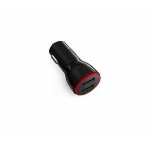 Hızlı Şarj Araç Çakmak Şarjı Aleti 2 USB Girişli Siyah 32W