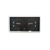 Çerçeveli Dikdörtgen  Plakalık Plaka Altlığı Beyaz 32X17cm 1 Adet