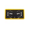 Çerçeveli Dikdörtgen Plakalık Plaka Altlığı Sarı 32X17cm 1 Adet Çerçeveli Dikdörtgen Plakalık Plaka Altlığı Sarı 32X17cm 1 Adet