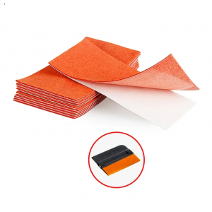 Cam Filmi çekme Uygulama Aparatı Yedek Ucu Süet Keçeli  10x5 cm 1 Adet