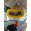 Peluş Dikiz Ayna Kılıfı Süs Sarı