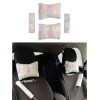 Peluş Ortopedik Araba Seyahat Boyun Yastığı Emniyet Kemer Pedi Seti Gökkuşağı Peluş Ortopedik Araba Seyahat Boyun Yastığı Emniyet Kemer Pedi Seti Gökkuşağı