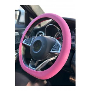 Silikon Direksiyon Kılıfı Pembe