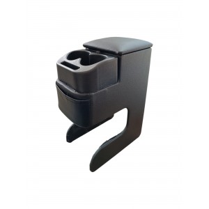 Universal Delmesiz Çift Bardaklık Kol Dayama Kolçak Siyah