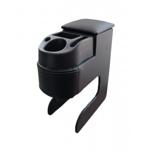 Universal Delmesiz Tek Bardaklık Kol Dayama Kolçak Siyah