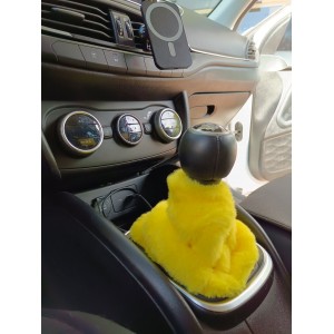 Yumuşak Peluş Vites Körüğü Vites Süsü Sarı