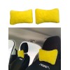Yumuşak Peluşlu Ortopedik Araba Seyahat Boyun Yastığı 2'li Sarı Yumuşak Peluşlu Ortopedik Araba Seyahat Boyun Yastığı 2'li Sarı